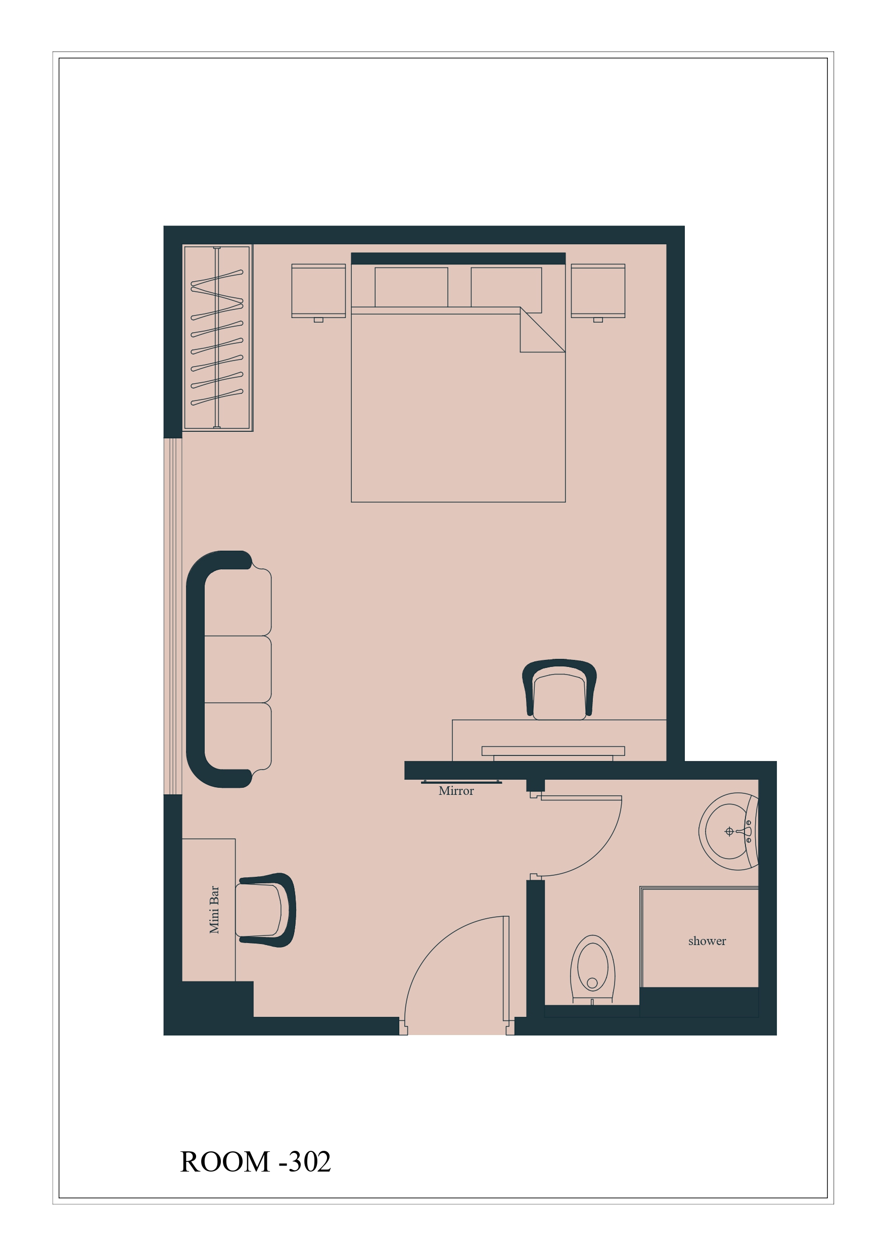 Executive King room layout