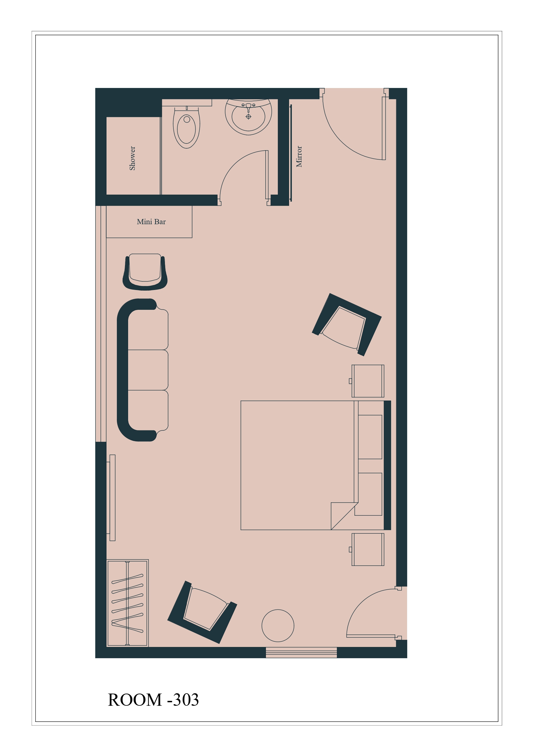 Executive King room layout
