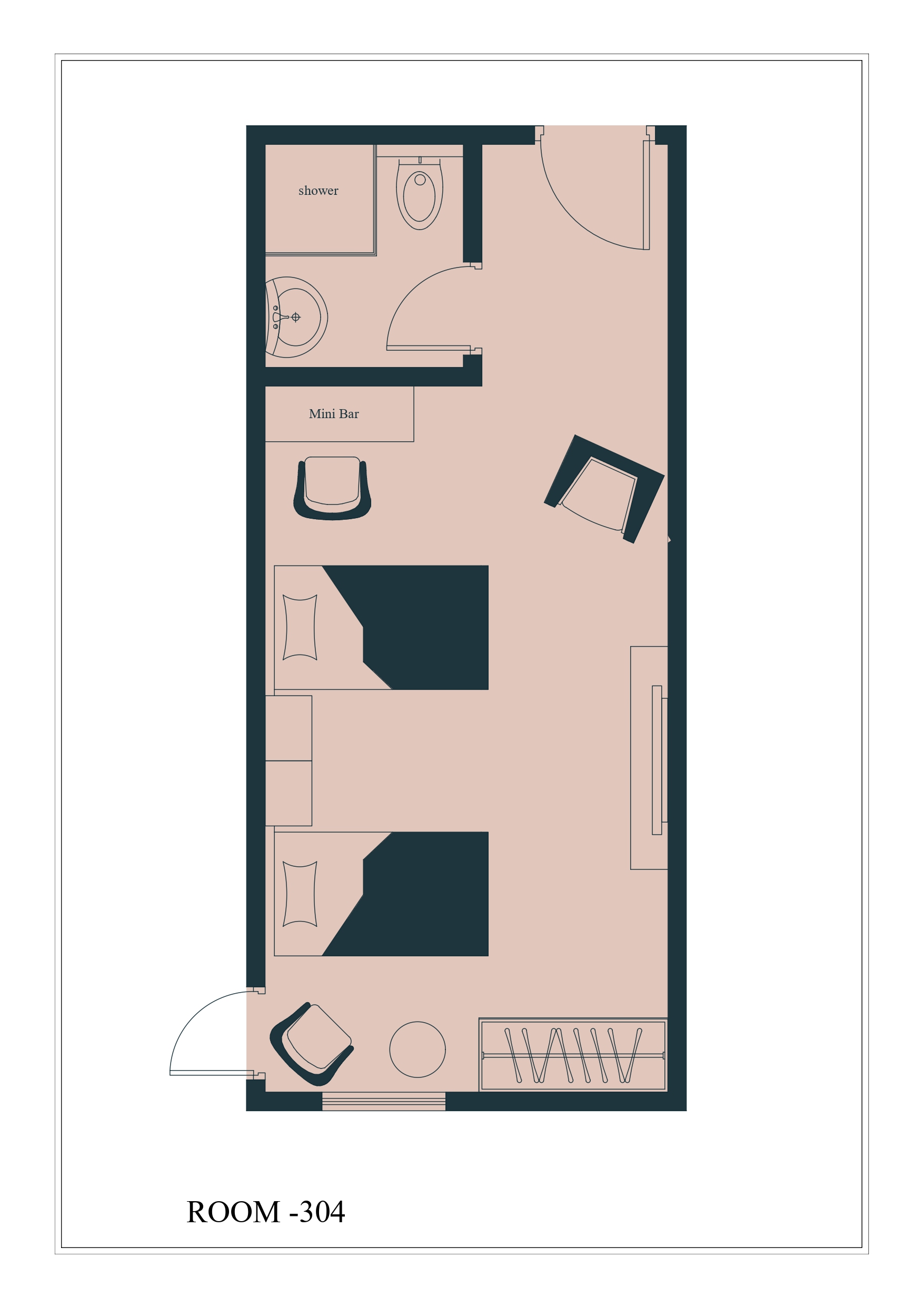 Executive King room layout