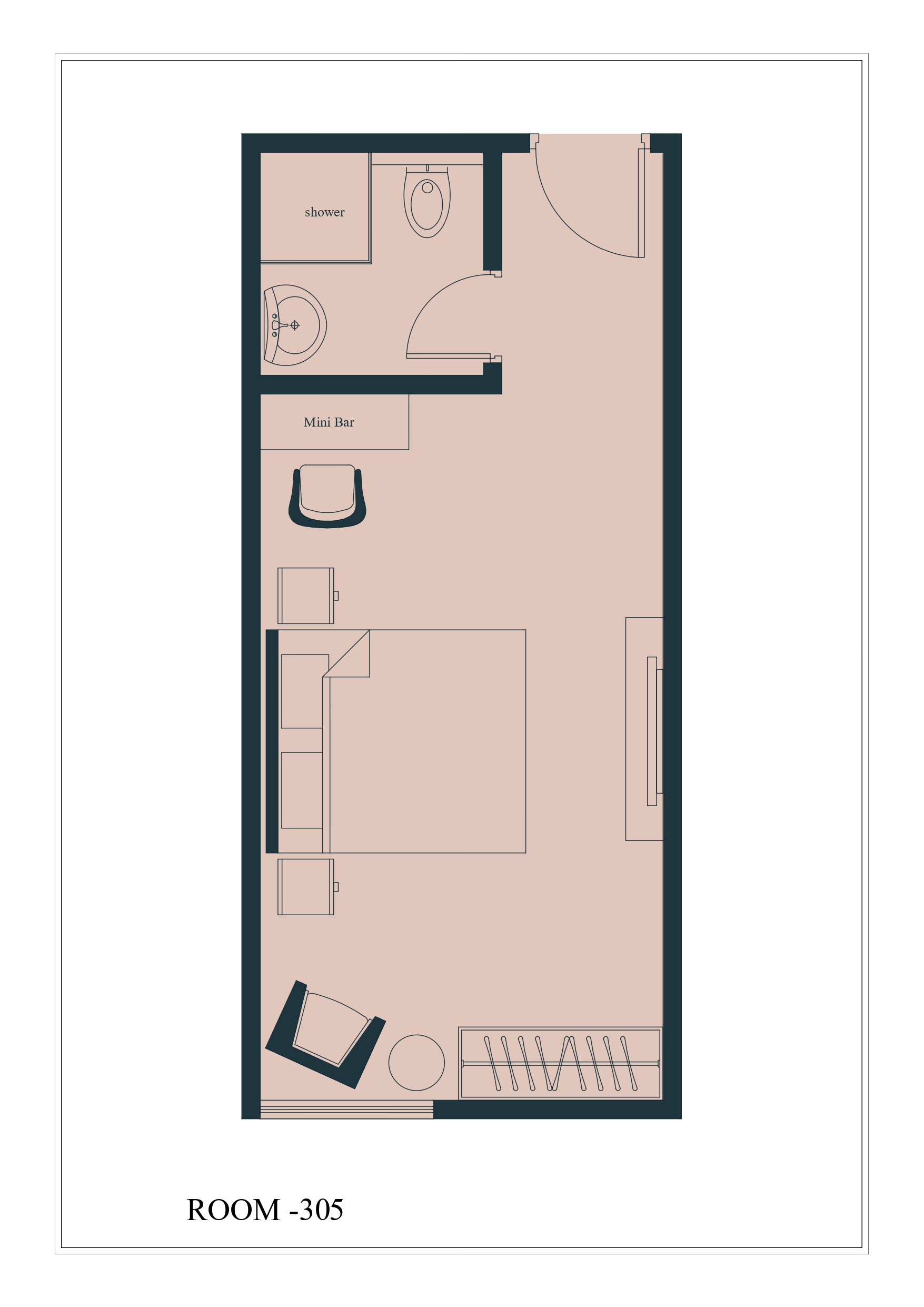 Executive King room layout
